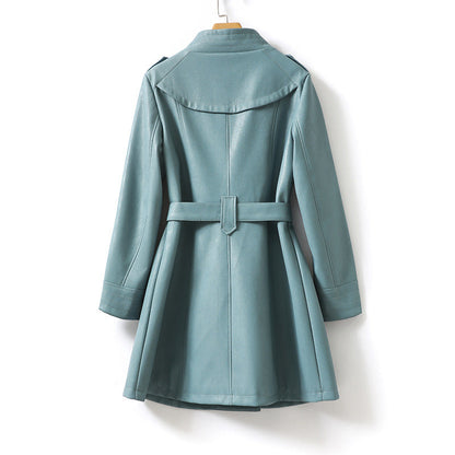 LINA™ GENUINE LEATHER COAT