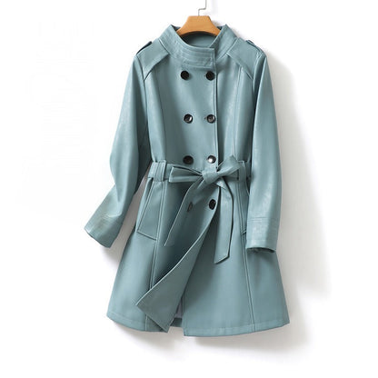 LINA™ GENUINE LEATHER COAT