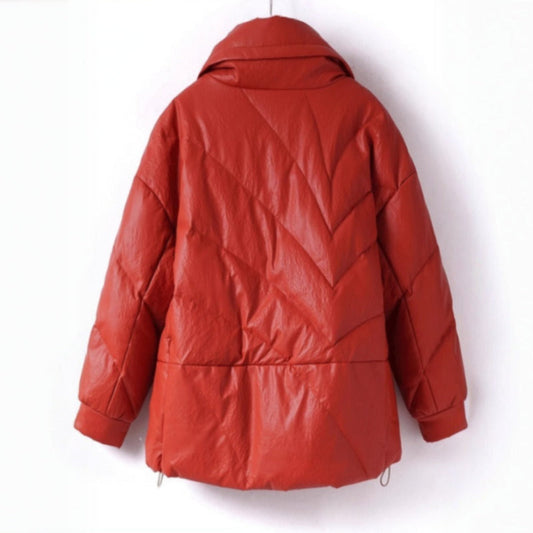 MILENA™ LEATHER DOWN COAT