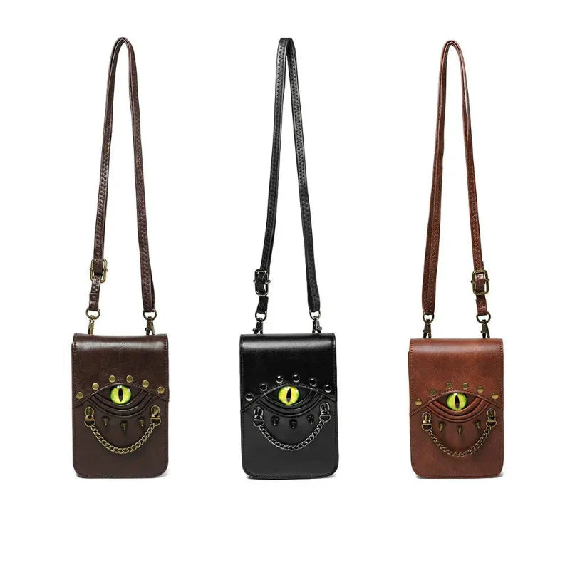 DRAGON EYE LEATHER BAG