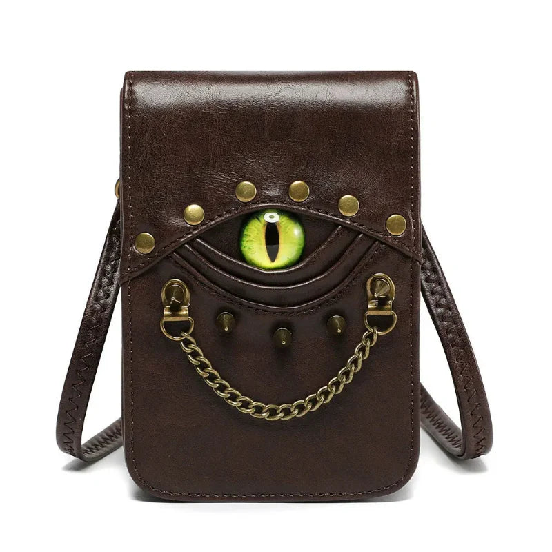DRAGON EYE LEATHER BAG
