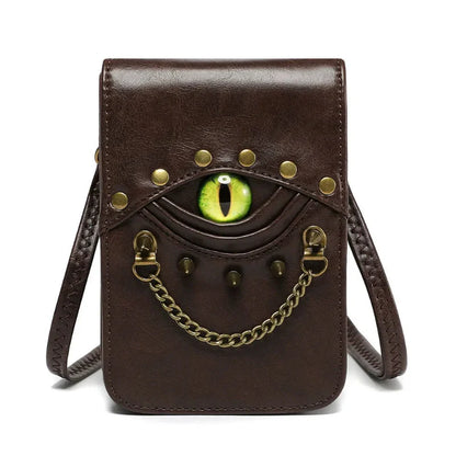 DRAGON EYE LEATHER BAG
