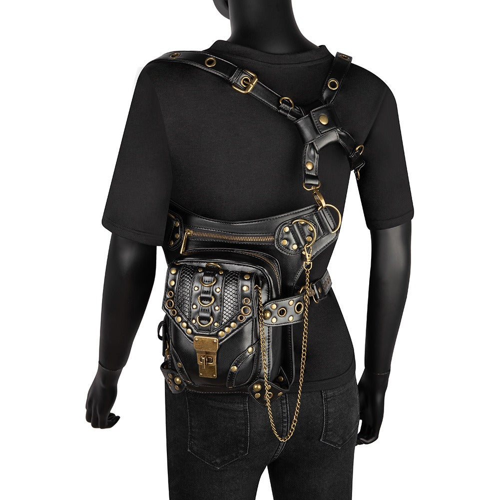 PHANTOM™ STEAMPUNK LEATHER HOLSTER BAG